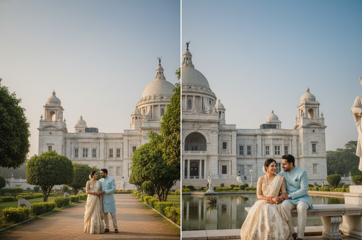 pre wedding photography kolkata victoria memorial couple shoot