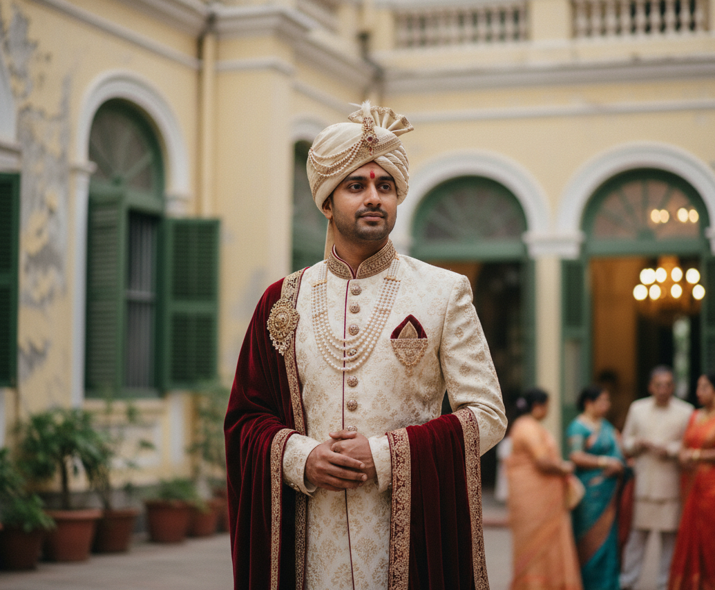 groom sherwani kolkata wedding photography traditional look